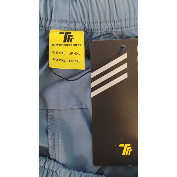 TBY Outdoor Sports Pants Mens XXL 30 Inseam Blue Stretch Waist Hiking NEW - Picture 7 of 9